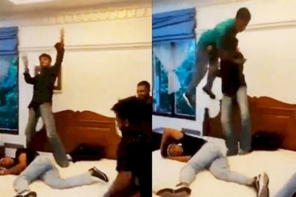 Viral Video Of "WWE" On Lankan PM's Bed After Protesters Occupy Pool, Gym